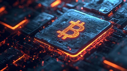 Flaming circuit board chaos: macro shot reveals scorched chip inferno