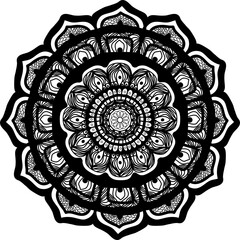 The Mandala pattern is made to represent personal and cosmological integrity. Digital mandala illustration. The infinity pattern is in the form of a mandala circle. 