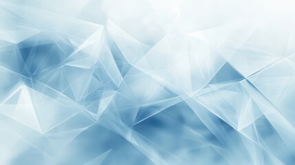 Obraz premium Abstract blue geometric shapes with a soft, translucent appearance.