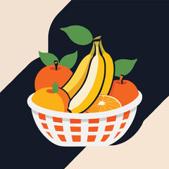 basket with fruits