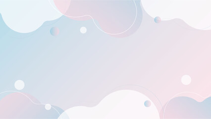 ふんわりグラデーション/ピンク・水色のあしらい