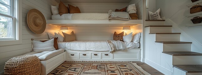 Cozy and Stylish Bunk Bed Room