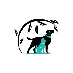 Dog And Cat Logo Vector,stock,logo design