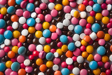Obraz premium A Colorful Array of Candy and Sweets