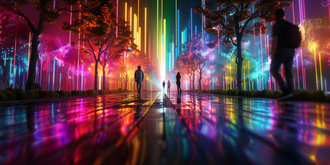 Virtual Park with Augmented Reality in Metaverse
