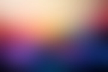 Fototapeta premium Blue red yellow spots gradient blur abstract backdrop. Colorful fantastic empty sky graphic.