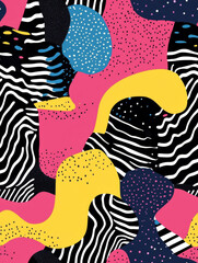 Fototapeta premium A seamless pattern designed with elements that resonate with women over 30, combining elegance, sophistication, and a touch of whimsy. The pattern could feature: