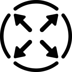 Rounded Filled Arrow Icon