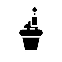 Obraz premium Cupcake icon template