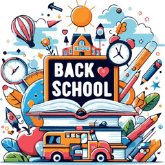 Back to school Vector illustration