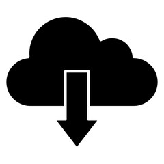 cloud computing download icon