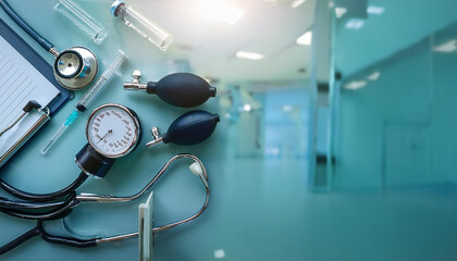 Professional medical tools in a clean, sterile clinic environment showcasing a high standard of hygiene and organization.