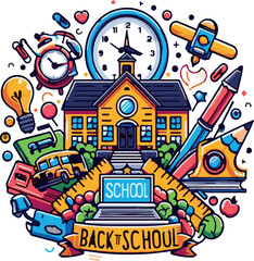 Back to school Vector illustration