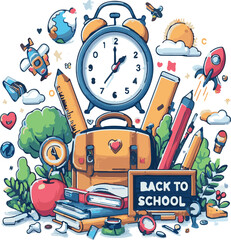 Back to school Vector illustration