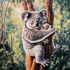Koala with Joey

