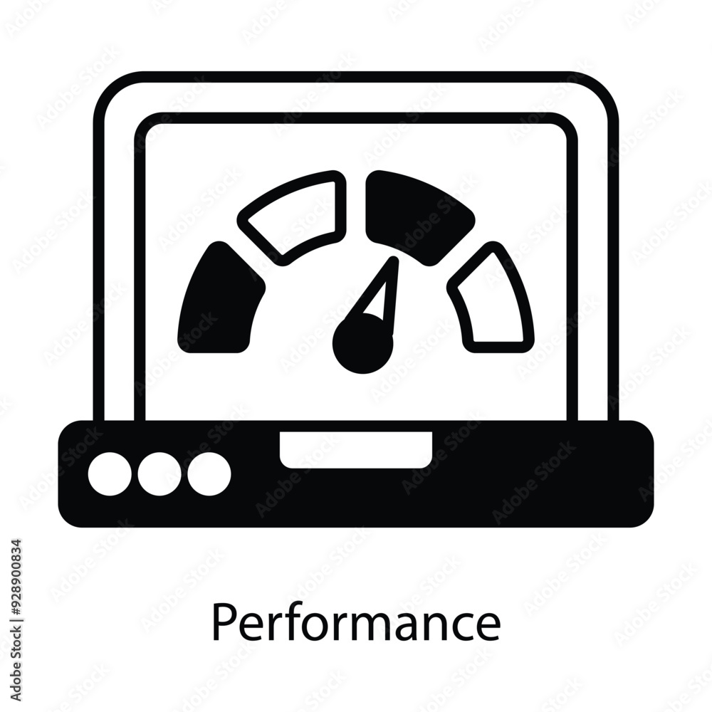 Poster performance vector filled outline icon design illustration. graphic design symbol on white backgroun
