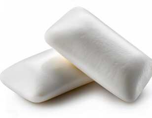 Fototapeta premium isolated chewing gum on a white backdrop with a clipping path