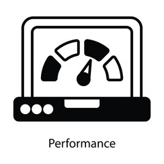 Performance vector filled outline Icon Design illustration. Graphic Design Symbol on White background EPS 10 File