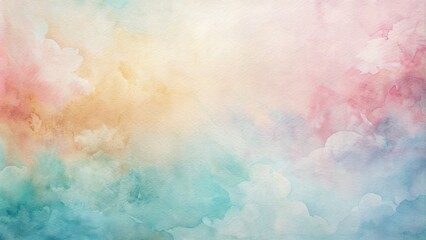Delicate watercolor gradients flow across luxurious paper, creating a soft, ethereal background with subtle texture and a sense of sophisticated elegance and refinement.