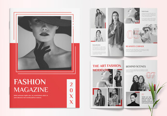 Modern Fashion Magazine Design Layout