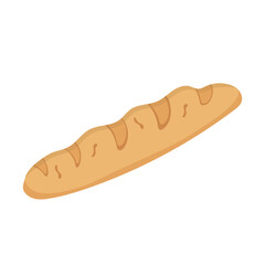 Vector illustration of a loaf. Image of bread isolated on a white background. Colored logo.