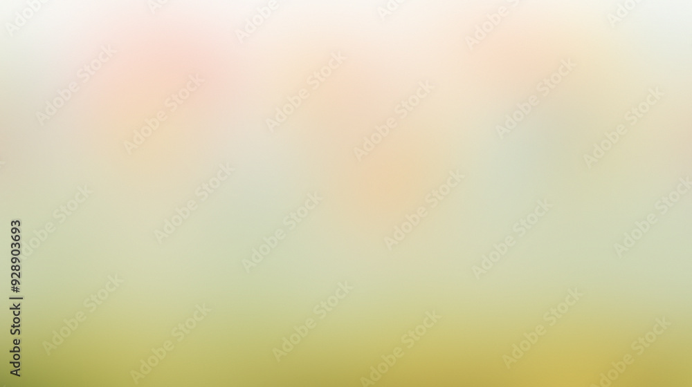 Aufkleber soft focus yellow green background with abstract shapes, showcasing a blend of pastel tones. ideal f