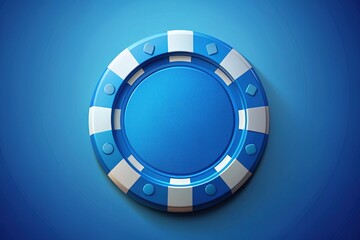 Azure Flush: Blue Poker Chips, Refreshing, Organized, Strategic