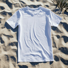 Set Mockup of a t-shirt 3D rendering, with a round neck, universal clothing for women, men, isolated on background. Template of fashion clothes for branding, place for design