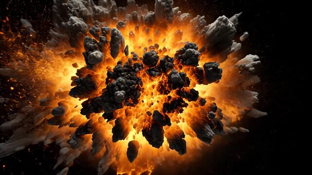 space explosion motion design abstract graphic animation