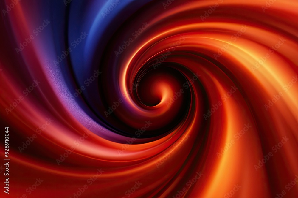Poster vibrant swirl of colors in red and blue, creating a mesmerizing abstract pattern perfect for backgro