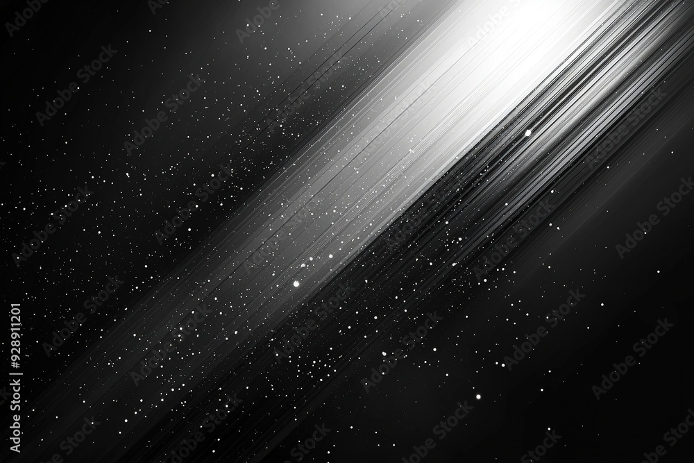 Poster bright stars scatter across a dark expanse, illuminated by radiant light creating a mesmerizing cosm