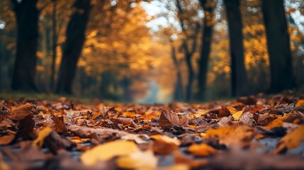 beautiful autumn season nature photography for quotes background 