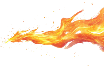 Abstract image of a blazing fire flame with vibrant colors and dynamic movement, perfect for backgrounds or creative projects.