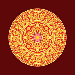Cambodia or Thai Arts ornament decoration