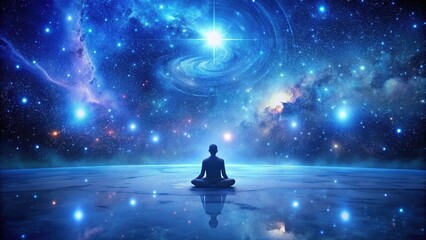 Indigo Infinity: Serene, meditative, vast, indigo, cosmic, celestial