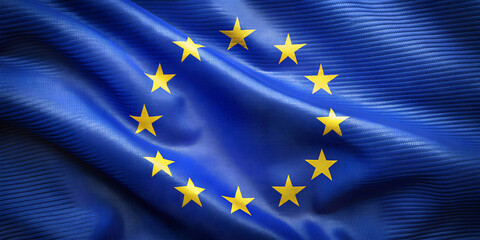 European union flag, AI generated