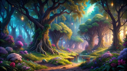 Fototapeta premium fantasy+trees