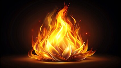 Fototapeta premium flame+illustration