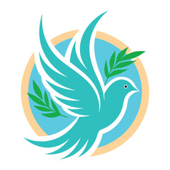 Bird wing dove logo design 6