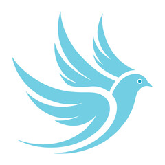 Bird wing dove logo design 7