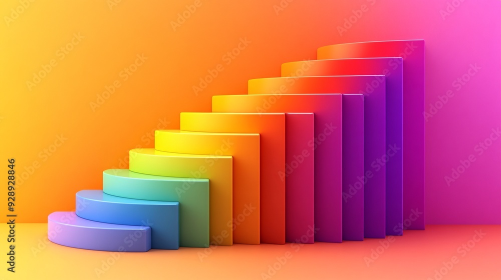 Poster A visual representation of a credit score with different levels such as excellent good fair and poor explaining how each level affects financial opportunities Stock Photo with copy space