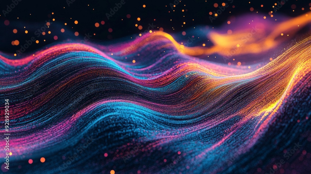 Poster dynamic data streaming lines
