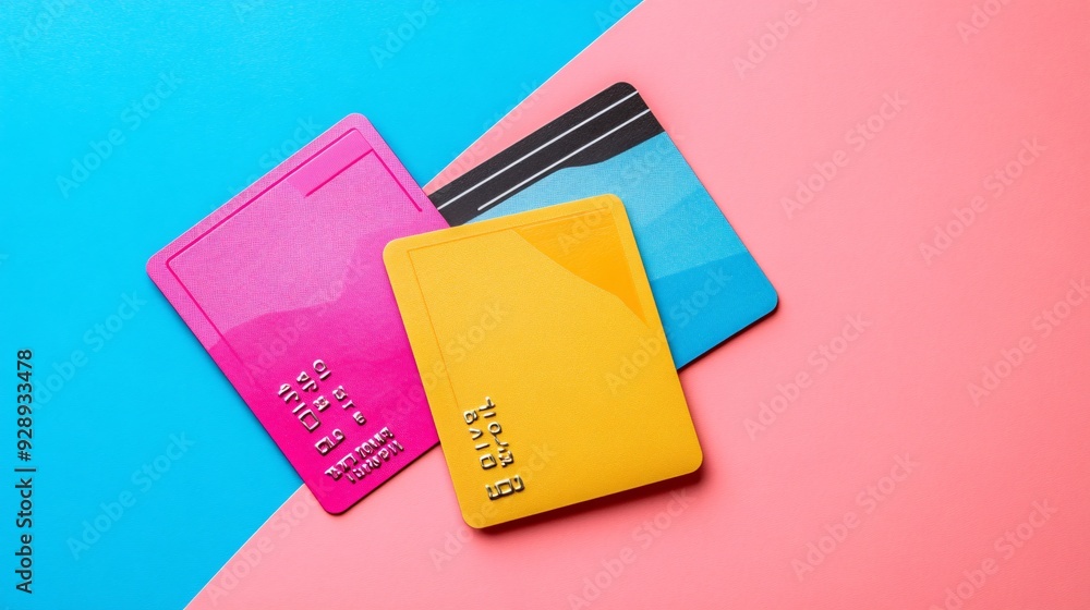 Poster A visual guide explaining how to use credit cards responsibly with tips on managing credit limits paying off balances and avoiding high-interest rates Stock Photo with copy space