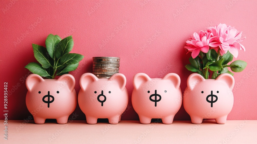 Poster a diagram showing the stages of financial planning from setting a budget and saving to investing and