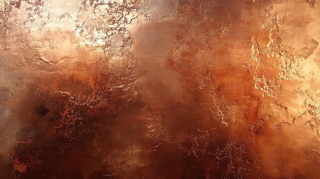 Smooth copper texture background with delicate patina and reflective highlights ideal for sophisticated design aesthetics and creative visual compositions