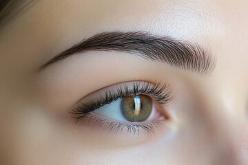 Fototapeta premium Permanent Eyebrows Makeup Procedure by Beautician