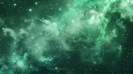 A transparent background with an isolated green galaxy effect