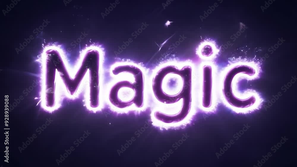 Poster experience the magic of this captivating text with a mesmerizing burning plasma effect, perfect for 