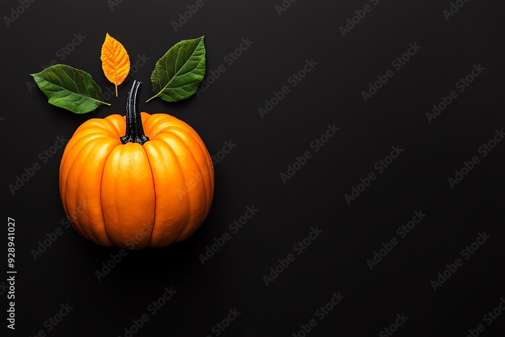 Poster a minimalist image capturing the essence of a pumpkin and squash festival