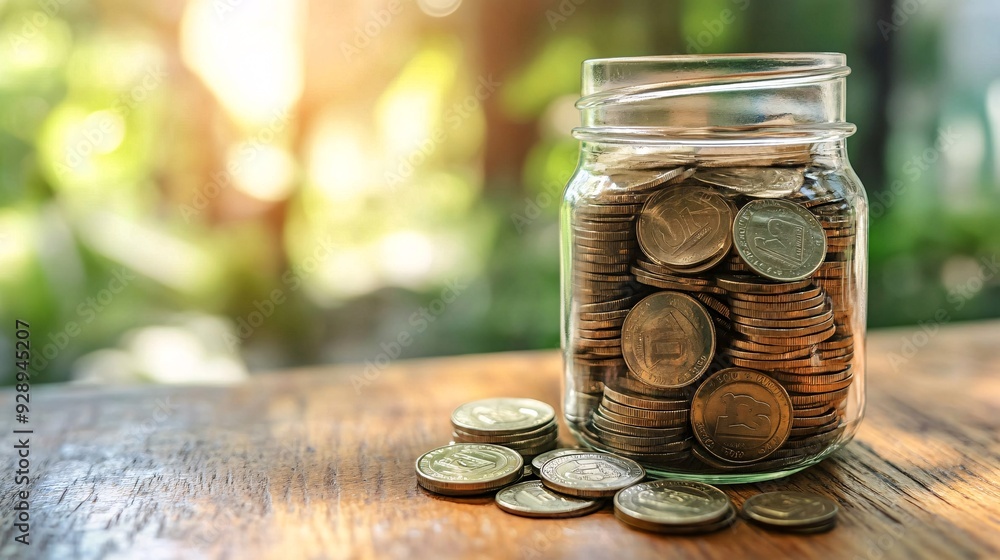 Poster A visual guide explaining how to build a strong financial foundation with tips on budgeting saving and avoiding unnecessary debt Stock Photo with copy space